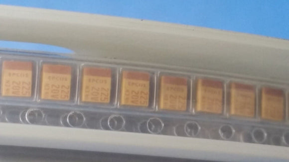 (25 PCS) B45196E4225M209 EPCOS Solid Tantalum Capacitor 2.2uF 20V 20% SMD 1411