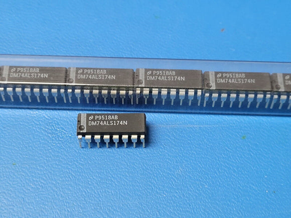 (10 PCS) DM74ALS74AN NSC Flip Flop 2 Element D-Type 1 Bit Positive Edge 14-DIP