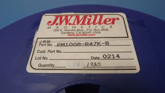 (25 PC) PM1008-R47K Ind Chip Wirewound 470nH 10% 25MHz 45Q-Factor Ceramic 470mA