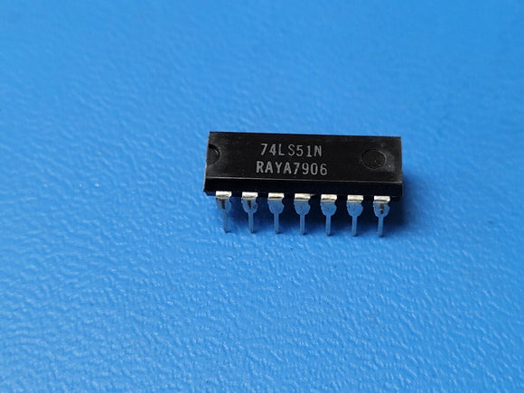 (12 PCS) 74LS51N RAYTHEON / SIGNETICS IC 2-IN AND-OR-INV GATE 14-DIP