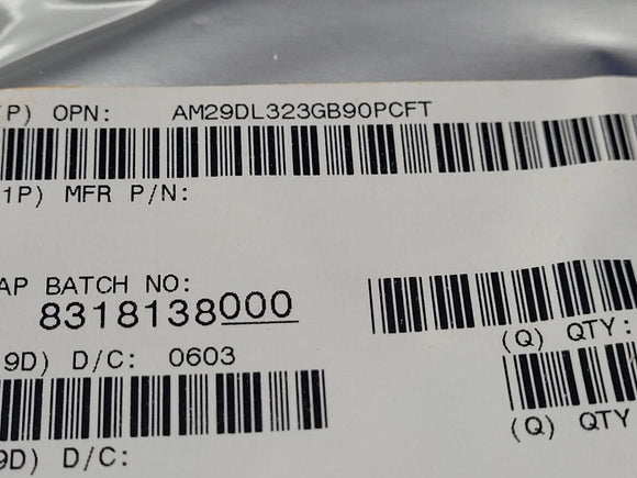 (25 PCS) AM29DL323GB90PCFT SPANSION Flash, 2MX16, 90ns, PBGA64 ROHS
