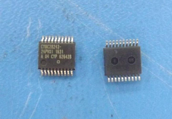 (1PC) CY8C28243-24PVXI MCU 8-bit M8C 16KB Flash 3.3V/5V 20-Pin SSOP