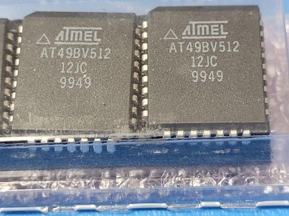 (1 PC) AT49BV512-12JC ATMEL IC FLASH 512KBIT PARALLEL 32PLCC