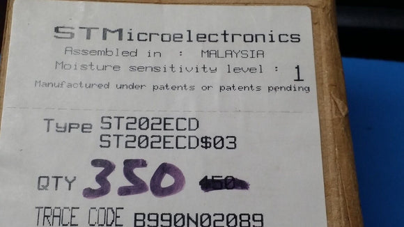 (2 PCS) ST202ECD STMICRO Dual Transmitter/Receiver RS-232 SOP-16