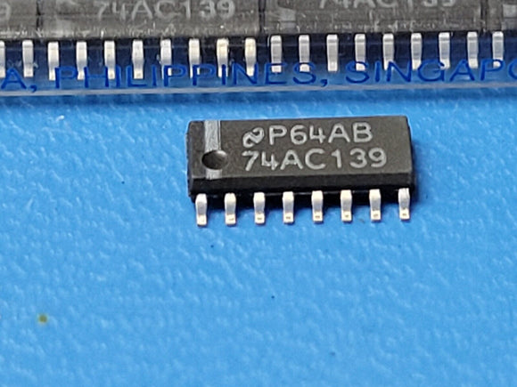 (10 PCS) 74AC139SC NSC Decoder/Demultiplexer 1 x 2:4 16-SOIC