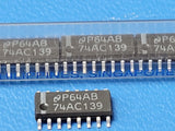 (10 PCS) 74AC139SC NSC Decoder/Demultiplexer 1 x 2:4 16-SOIC