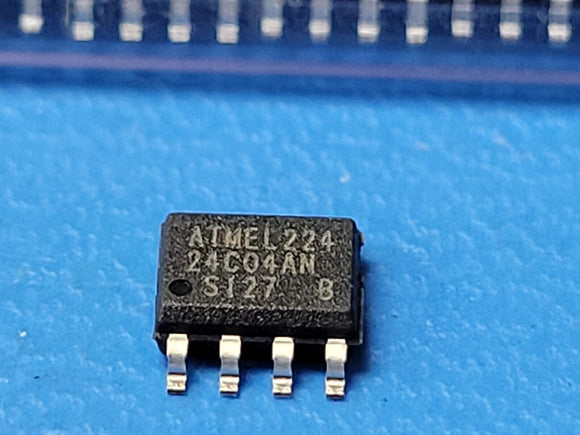 (100 PCS) AT24C04AN-10SI-2.7 ATMEL IC EEPROM 4KBIT I2C 400KHZ 8SOIC T&R