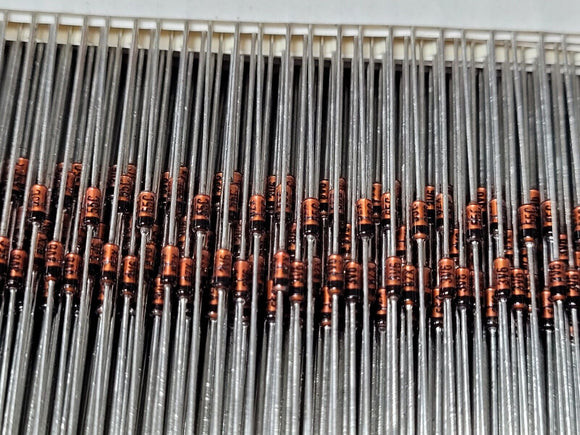 (100 PCS) BZX55C3V6-TAP VISHAY/TFK DIODE ZENER 3.6V 500MW DO35