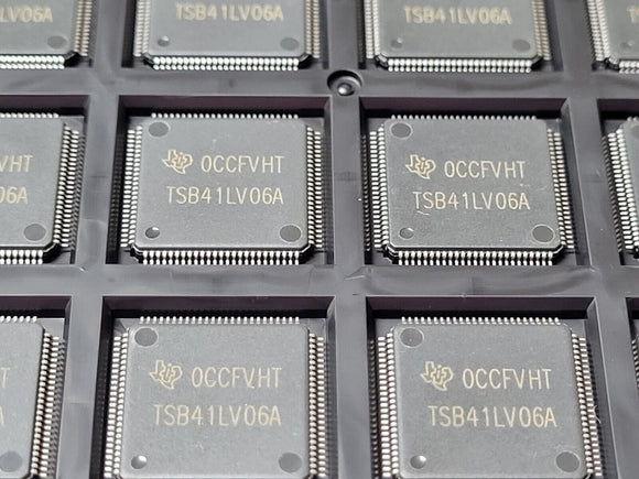 (1 PC) TSB41LV06APZP TI IC TRANSCEIVER HALF 2/2 100HTQFP
