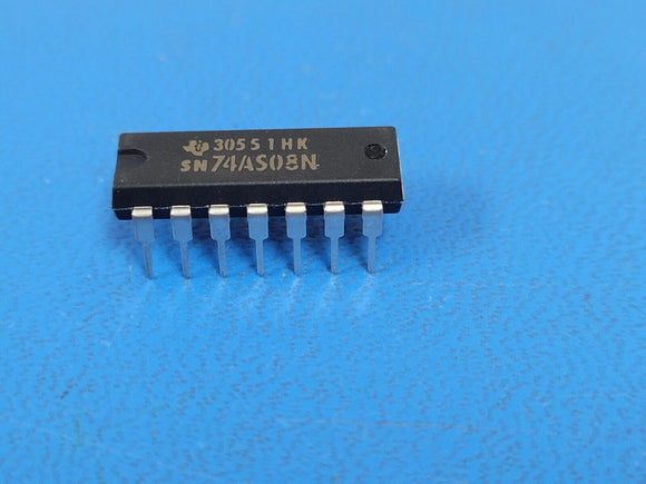(10 PCS) SN74AS08N TI AND Gate IC 4 Channel 14-DIP