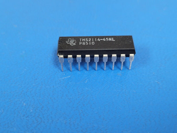 (1 PC) TMS2114-45NL TI Standard SRAM, 1KX4, 450ns, MOS, PDIP18