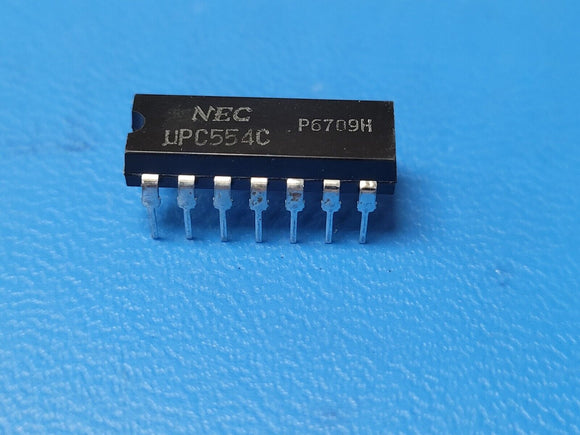 (2 PCS) UPC554C NEC FM Multiplex Stereo Demodulators 14 PIN PDIP