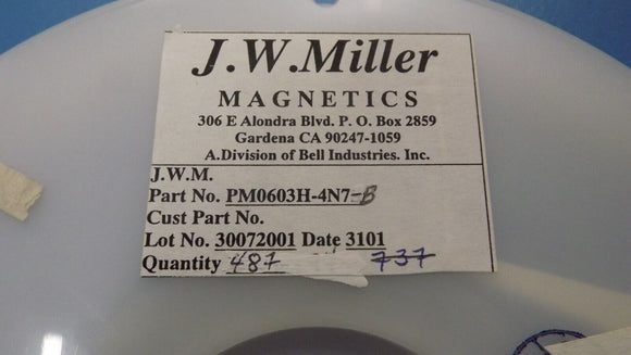 (25 PC) PM0603H-4N7 4.7 nH Unshielded Multilayer Inductor 300 mA 160mOhm