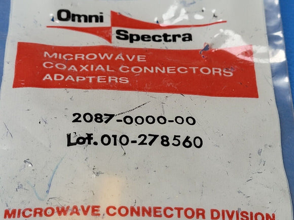 (1) 087-0000-00 COAXIAL CONNECTOR RF RA ADAPTER