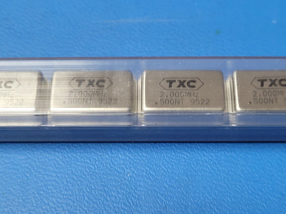 (2 PCS) TXC CORP, 2.000MHz 4 Pin Crystal Clock Oscillator  500NT FULL SIZE