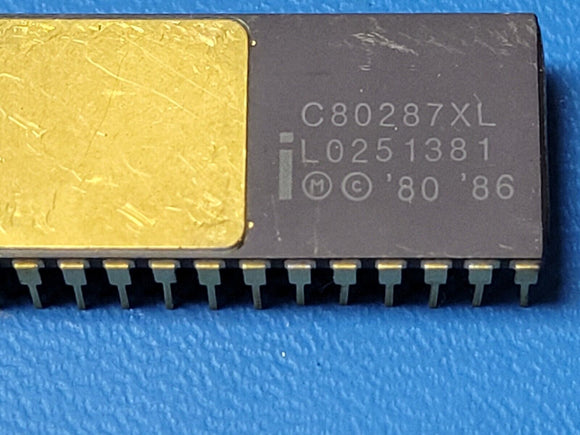 (1 PC) C80287XL INTEL Math Coprocessor, 16-Bit, CHMOS, CDIP40 VINTAGE