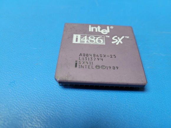 (1 PC) A80486SX25 INTEL Microprocessor, 32-Bit, 25MHz, CMOS, CPGA168