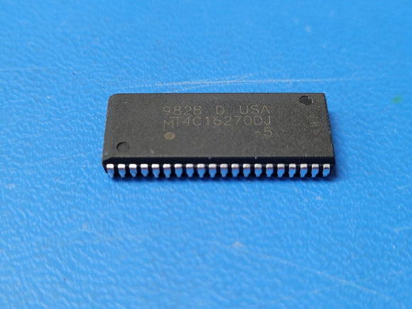 (2 PCS) MT4C16270DJ-5 MICRON EDO DRAM, 256KX16, 50ns, CMOS, SOJ-40