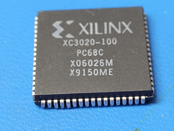 (1PC) XC3020-100PC68C XILINX FPGA 1.5K Gates 64 Cells 100MHz CMOS 5V PLCC-68