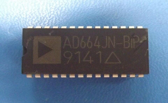 (1) AD664JN-BIP 4 Func, Parallel, Word Input Loading, 10us Settling Time, PDIP28