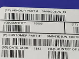 (25 PCS) DMN63D8LW-13 DI, N-Channel 30 V 380mA (Ta) 300mW (Ta) SOT-323 ROHS