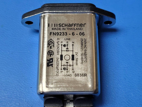 (1 PC) FN9233-6-06 Schaffner, PWR ENT RCPT IEC320-C14 PANEL QC