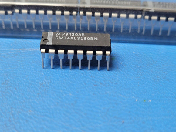 (2 PCS) DM74ALS160BN NSC DECADE COUNTER, ALS SERIES IC ELEMENT BIT PDIP-16