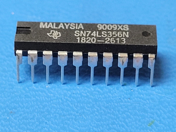 (1PC) SN74LS356N TI 8-LINE TO 1-LINE DATA SELECTORS/MULTIPLEXERS/REGISTERS DIP20