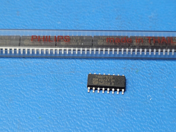 (10 PCS) 74HCT123D PHILIPS IC MULTIVIBRATOR 77NS SOIC16