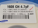 (4000PCS) CL10C4R7CB8ANNC 50V, +Tol, 5.3191% -Tol, C0G, -/+30ppm/Cel TC, 4.7pF