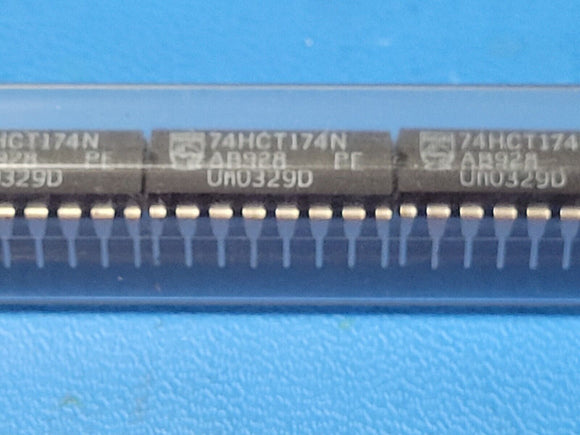 (10 PCS) 74HCT174N PHILIPS Flip Flop 1 Element D-Type 6 Bit Positive Edge 16-DIP