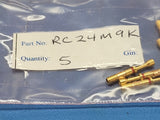 (5PCS) RC24M9K Socket Contact Gold Crimp 24-26 AWG Machined