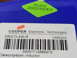 (5 PCS) DRQ73-330-R COOPER POWER INDUCTOR ARRAY 2 COIL 34.41UH SMD ROHS