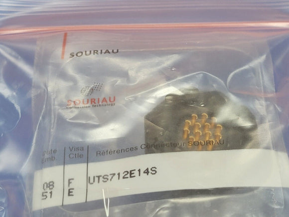 (1) UTS712E14S Standard Circular Connector 14P Sckt Receptacle Jam Nut Size 12E