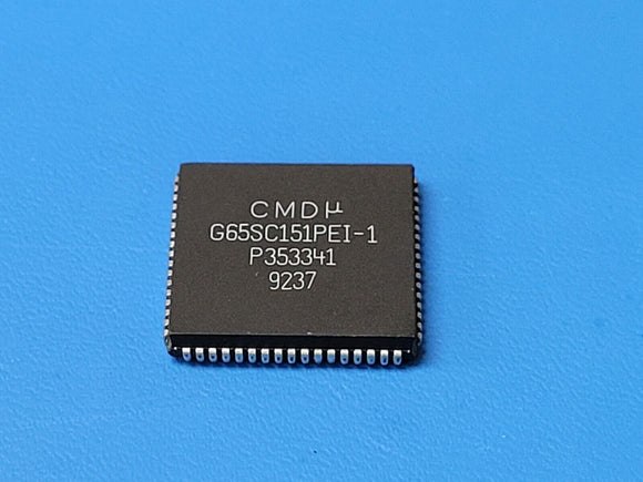 (1 PC) G65SC151PEI-1 CMD Microcontroller 8-Bit MROM 6500 CPU 1MHz CMOS PLCC68