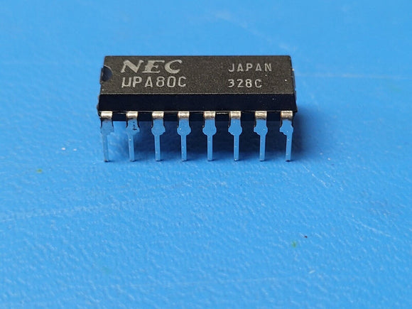 (1 PC) UPA80C NEC Small Signal Bipolar Transistor, 0.05A, 7-Element, DIP16