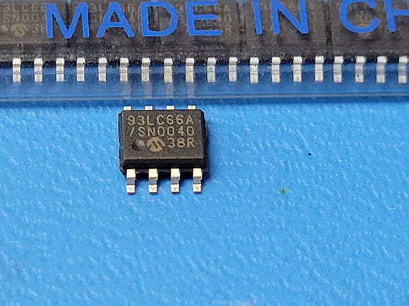 (10 PCS) 93LC66A/SN MICROCHIP EEPROM Memory IC 4Kbit Microwire 2 MHz 8-SOIC