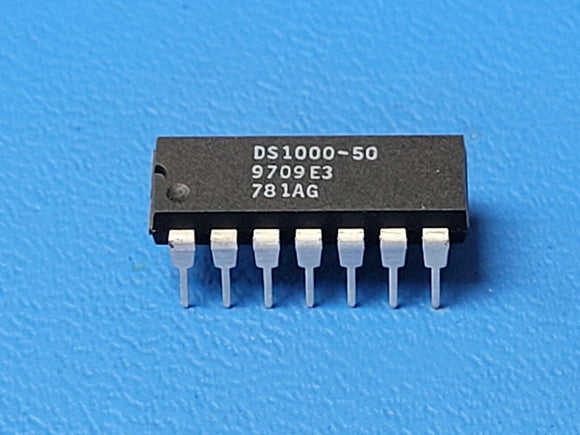 (1PC) DS1000-50 DALLAS SEMI Delay Line IC Nonprogrammable 5 Tap 50ns 14-DIP