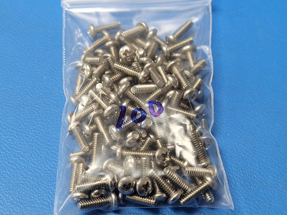 (100 PCS) 2802-7405K B&B SCREW 4-40 X 3/8 PHILIPS PAN HEAD M/S SS-18-8