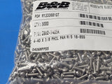 (100 PCS) 2802-7405K B&B SCREW 4-40 X 3/8 PHILIPS PAN HEAD M/S SS-18-8