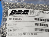 (100 PCS) 2802-7405K B&B SCREW 4-40 X 3/8 PHILIPS PAN HEAD M/S SS-18-8