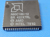 (1 PC) N80C186-12 AMD Microprocessor IC i186 1 Core, 16-Bit 12MHz