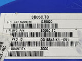 (25 PCS) SD05C.TC SEMTECH ESD Suppressor TVS Bi-Dir 5V 2-Pin SOD-323