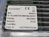 (1PC) SLL04G72C1BD1SA-DCRT Swissbit Memory DDR3 SDRAM 4GB 1600MT/s 244-MiniUDIMM