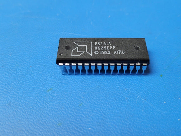 (1 PC) P8251A AMD UART IC 1, UART Channel 28-PDIP