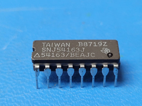 (1 PC) SNJ54163J TI Counter Single 4-Bit Sync Binary UP 16-Pin CDIP