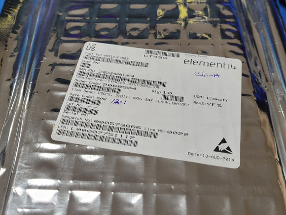 (1 PC) CY8C5246AXI-054 CYPRESS IC MCU 32BIT 64KB FLASH 100TQFP ROHS