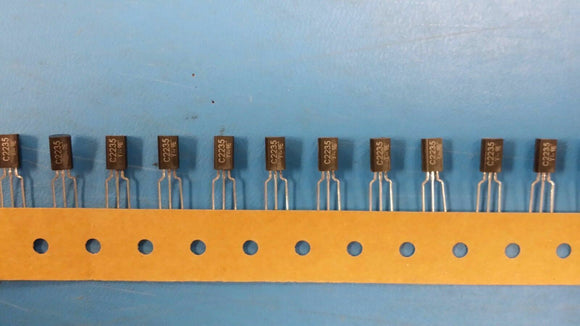 (25 PCS) 2SC2235-Y TOSHIBA TRANS NPN 120V 0.8A TO-226-3, TO-92-3 Long Body