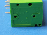 (1 PC) 10550.1 Conta-Clip PCB terminalEccentric6 Poles 32.5 mm Green