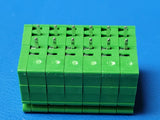 (1 PC) 10550.1 Conta-Clip PCB terminalEccentric6 Poles 32.5 mm Green